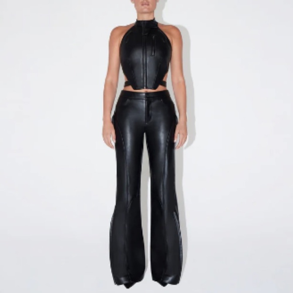 KHY By Kylie Jenner Faux Leather Pant